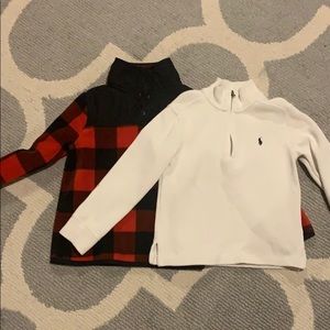 Two long sleeve pullovers